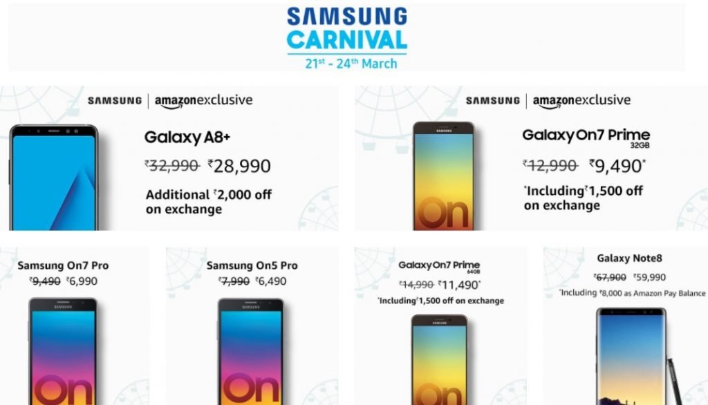 Samsung Carnival - Amazon India Hot deals