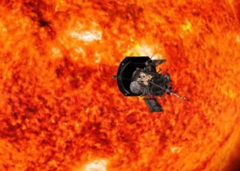 Parker Solar Probe spacecraft approaching the Sun