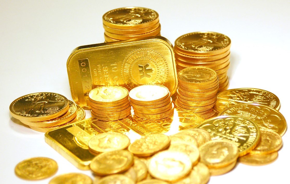 gold bars and coins in Indian market