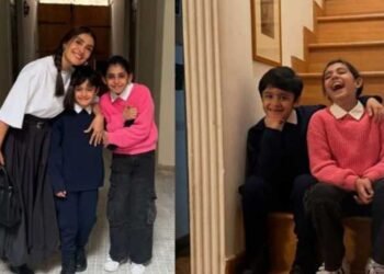 Ayeza Khan with kids in Rome