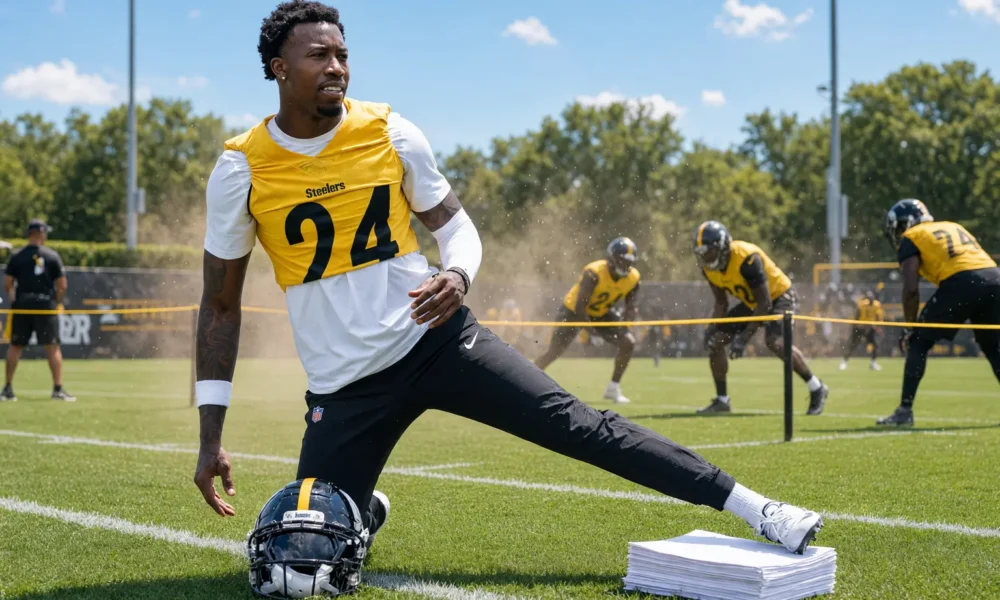 Joey Porter Jr Steelers PUP contract hold-in standoff