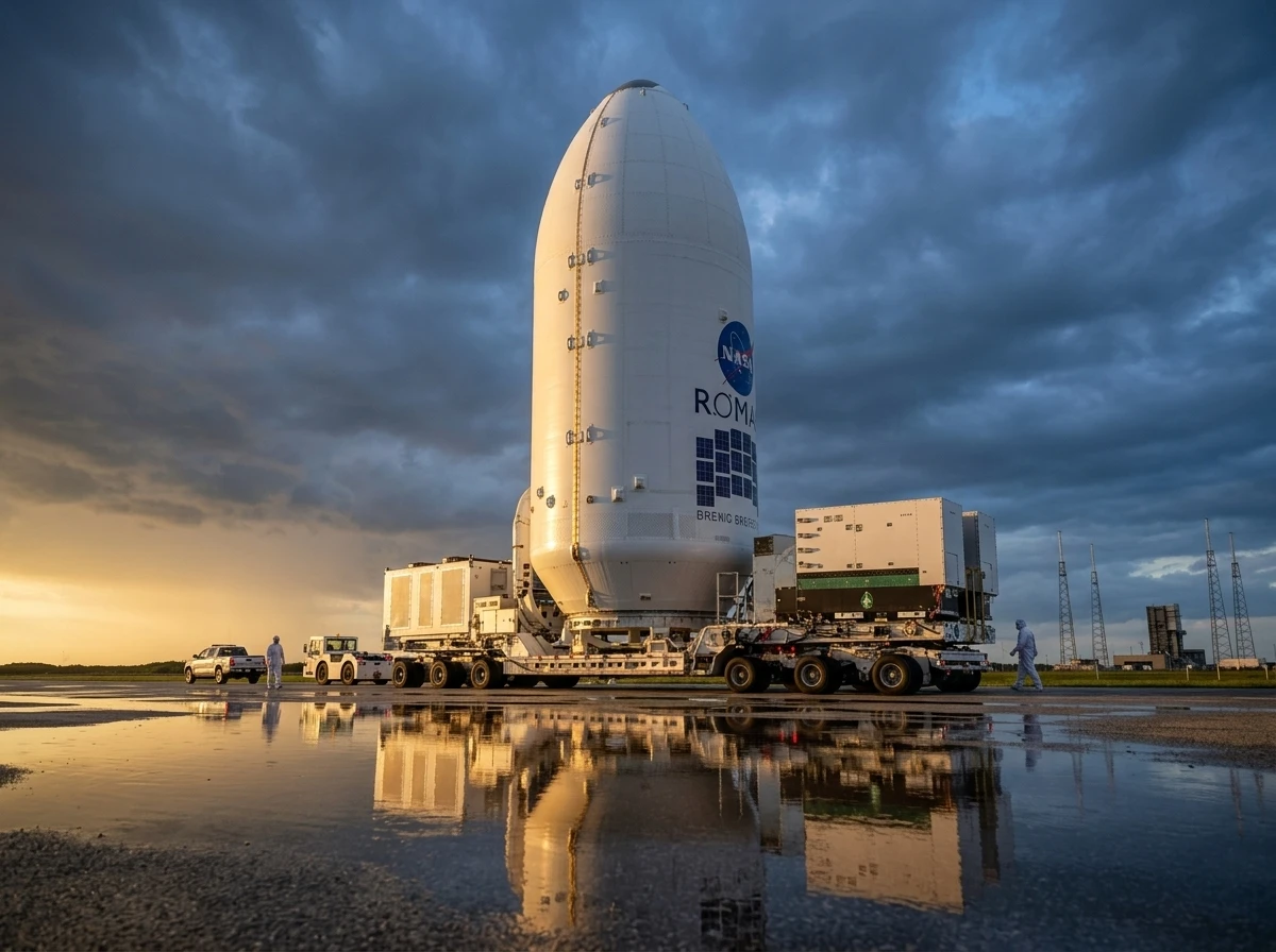 Nancy Grace Roman Space Telescope encapsulated fairing Kennedy launch