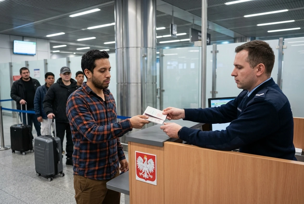 Poland work visa rules Colombia Georgia Venezuela workers