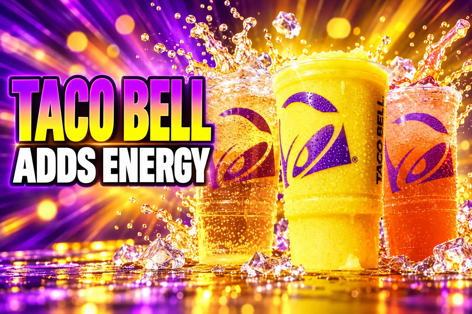 Taco Bell 120mg energy cups national menu launch