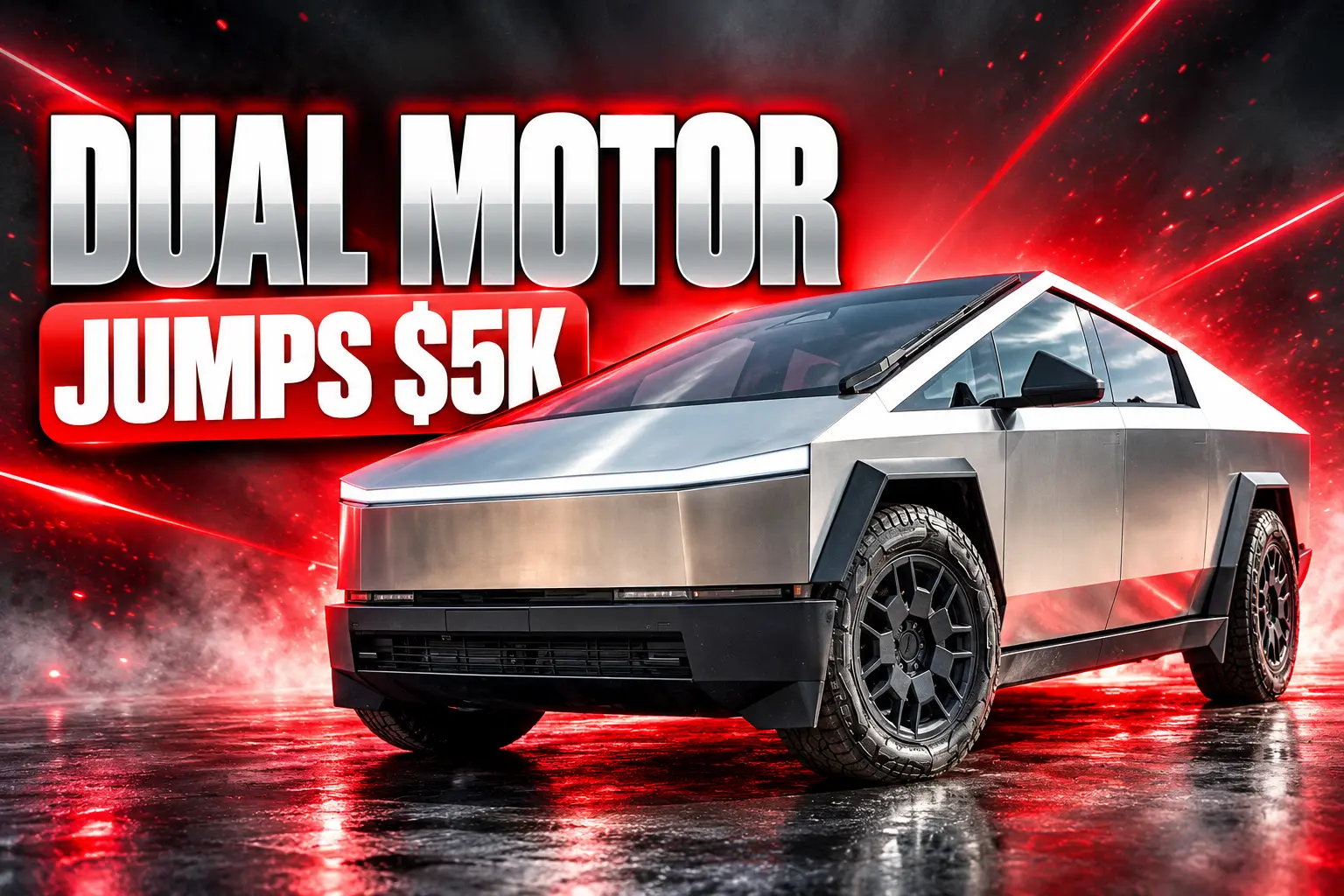 Tesla Dual Motor Cybertruck price hike $5000