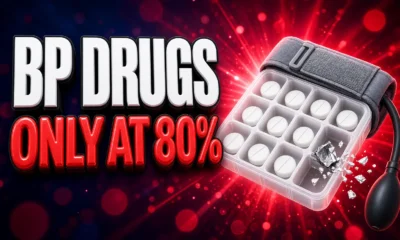 blood pressure drugs cut heart risk only at 80 percent adherence