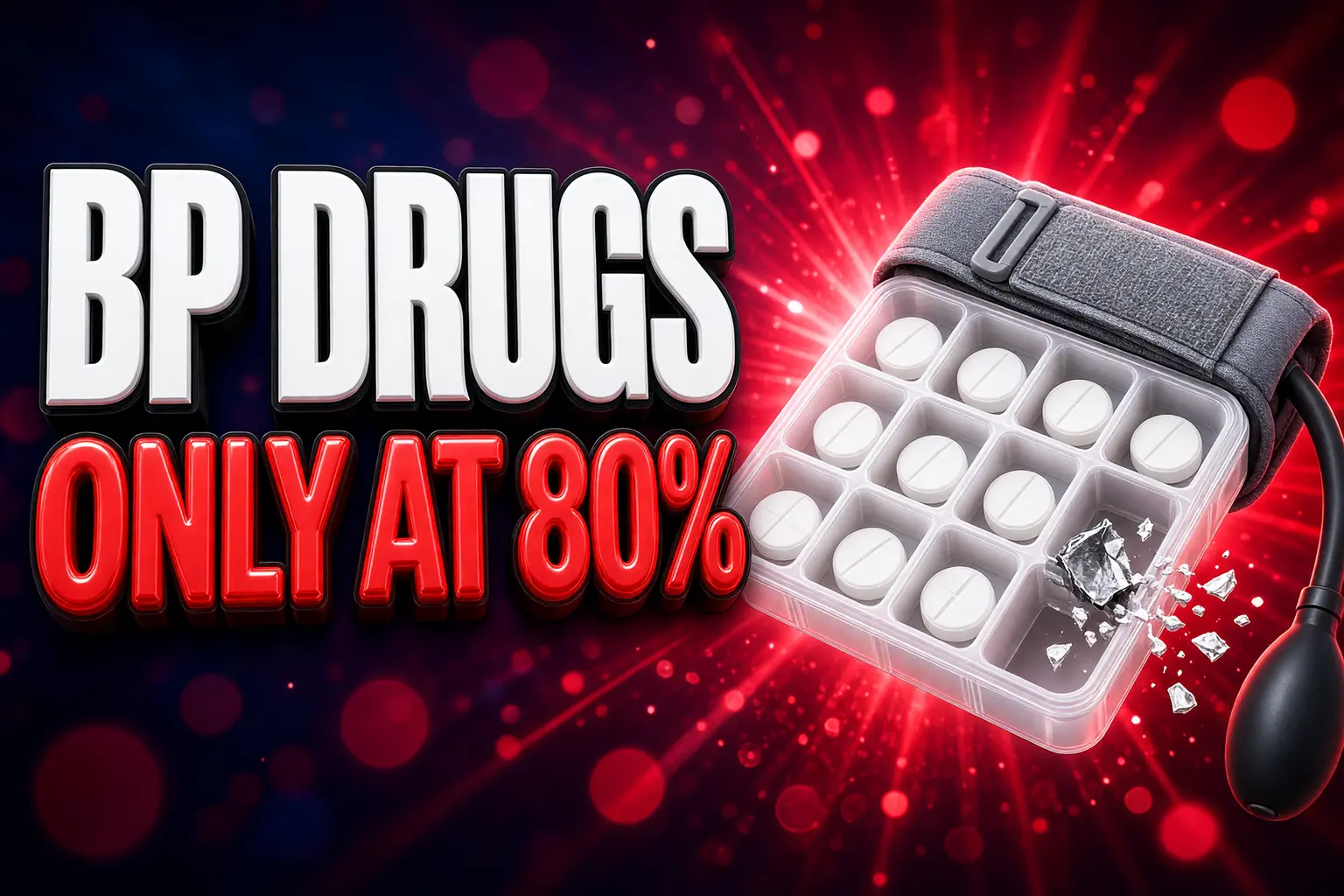 blood pressure drugs cut heart risk only at 80 percent adherence