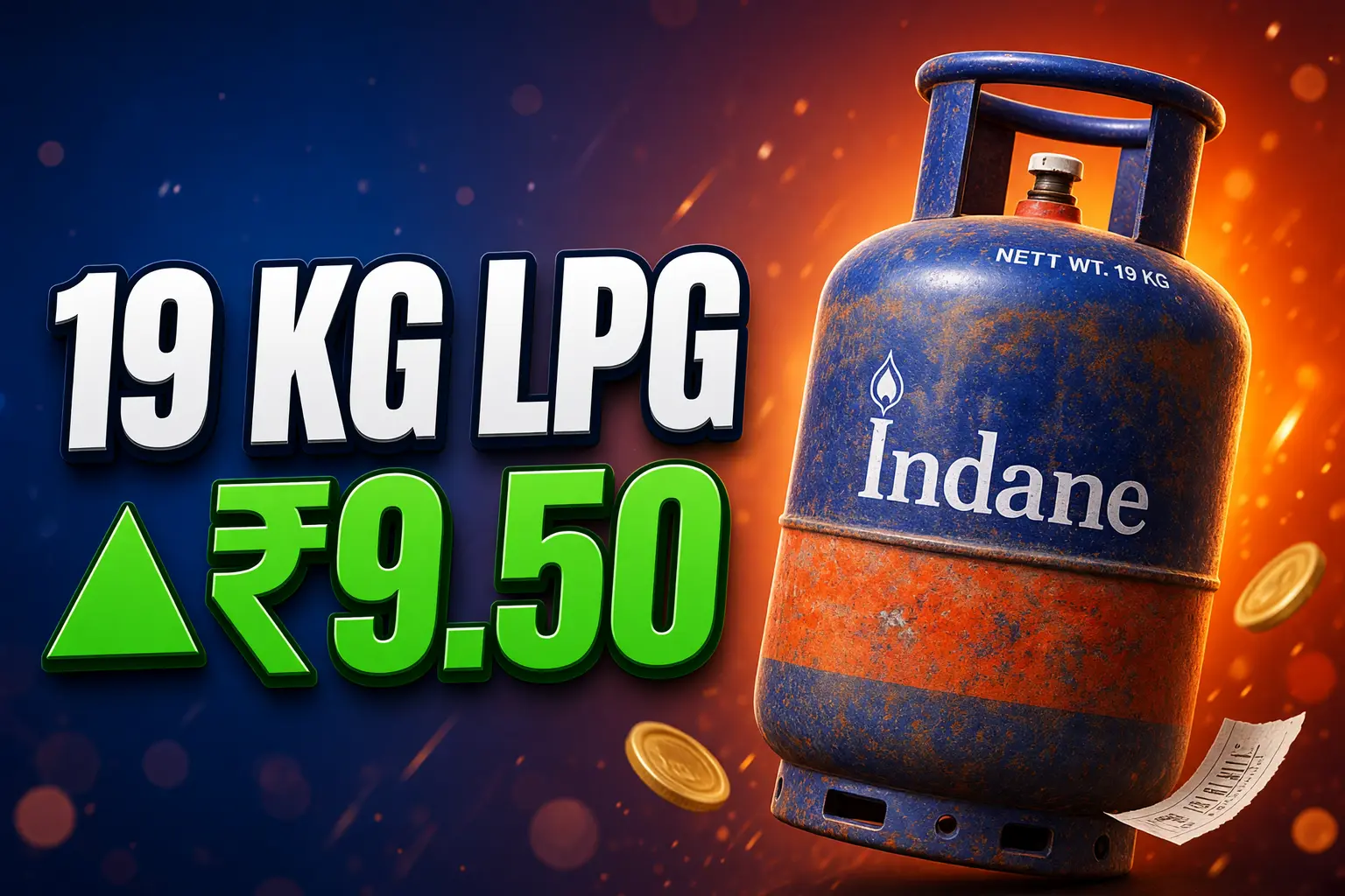 commercial 19 kg LPG cylinder price hike Delhi September