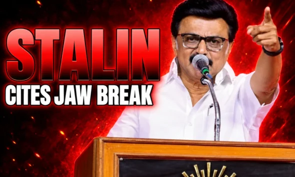 MK Stalin reply to Vijay jaw gesture MISA