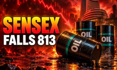 Sensex drop Indian crude basket 108.91 dollars