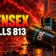 Sensex drop Indian crude basket 108.91 dollars
