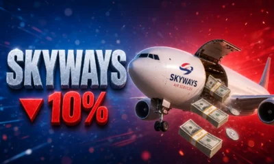 Skyways Air Services IPO NSE open Rs 124 discount