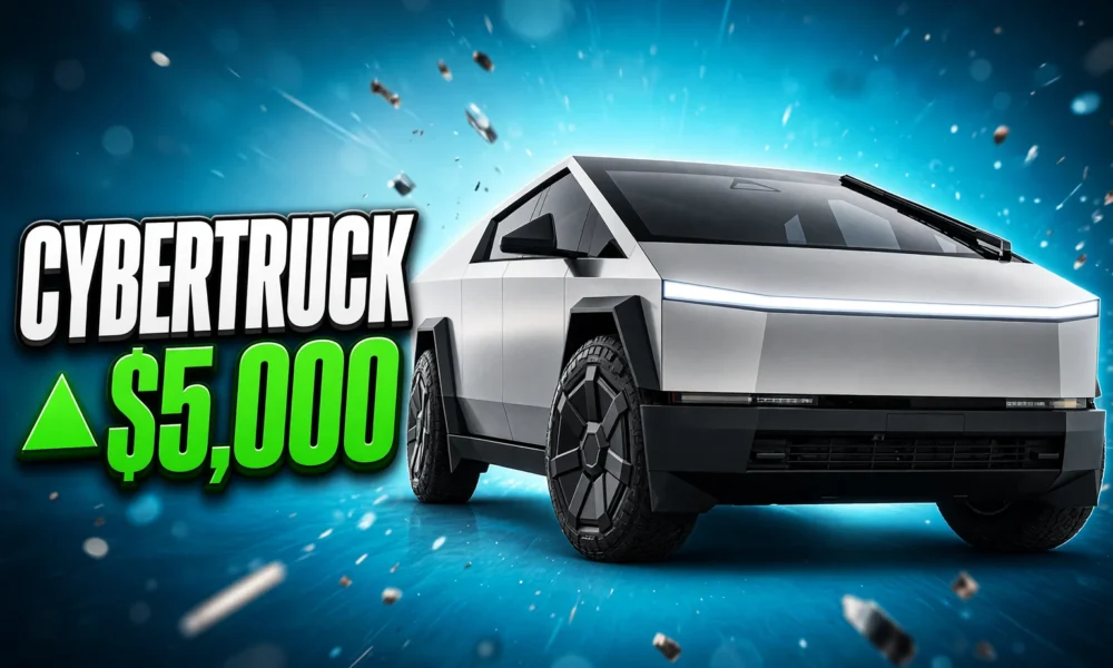 Tesla Cybertruck Dual Motor AWD new $74990 US sticker