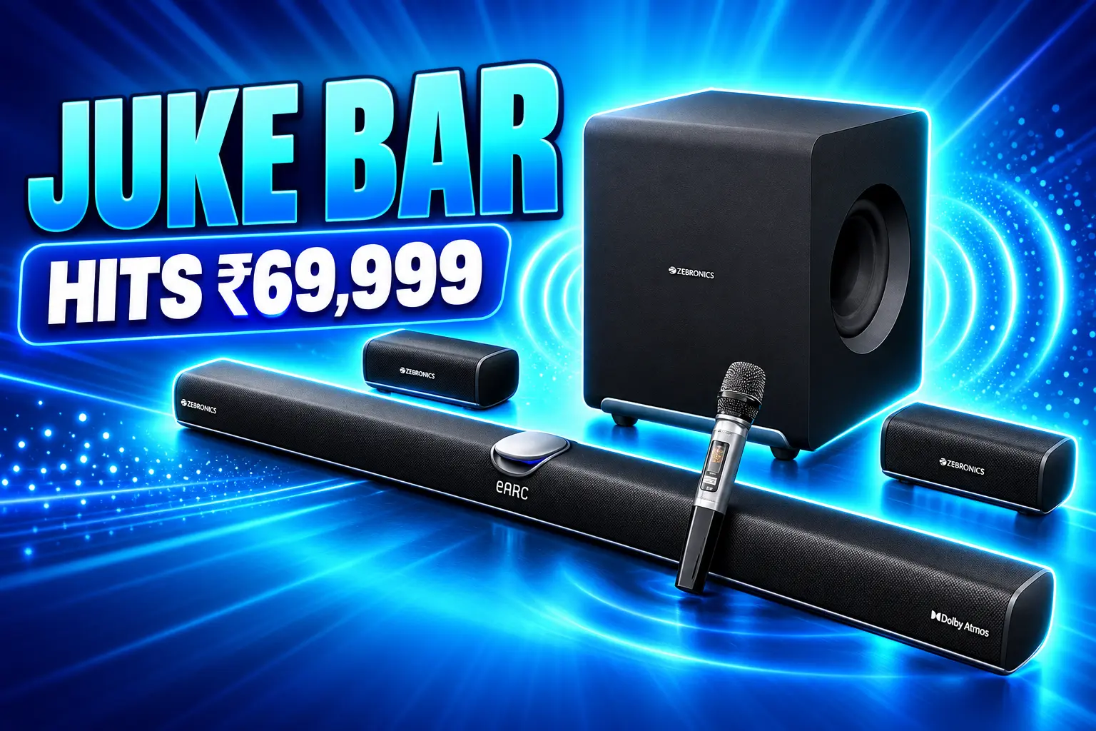 Zebronics Juke Bar 11000 listed at ₹69,999