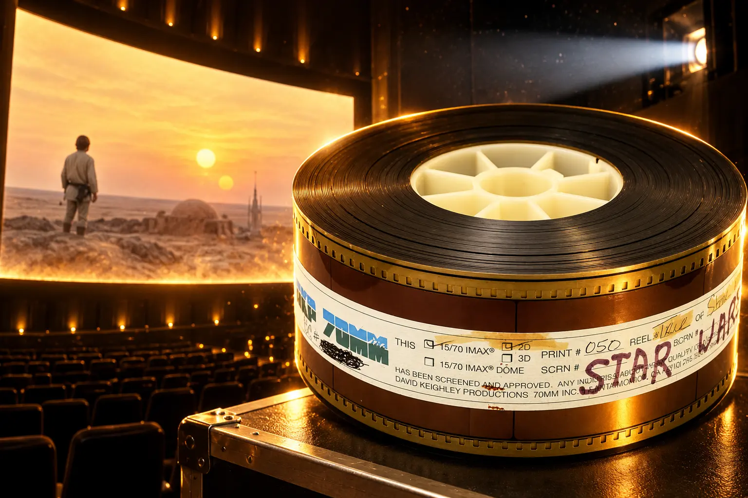 1977 Star Wars first IMAX 70mm booking Lucasfilm