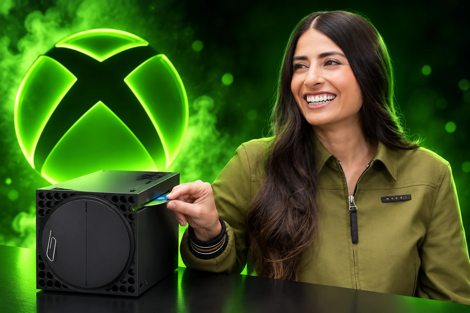 Asha Sharma Xbox Helix disc drive dodge
