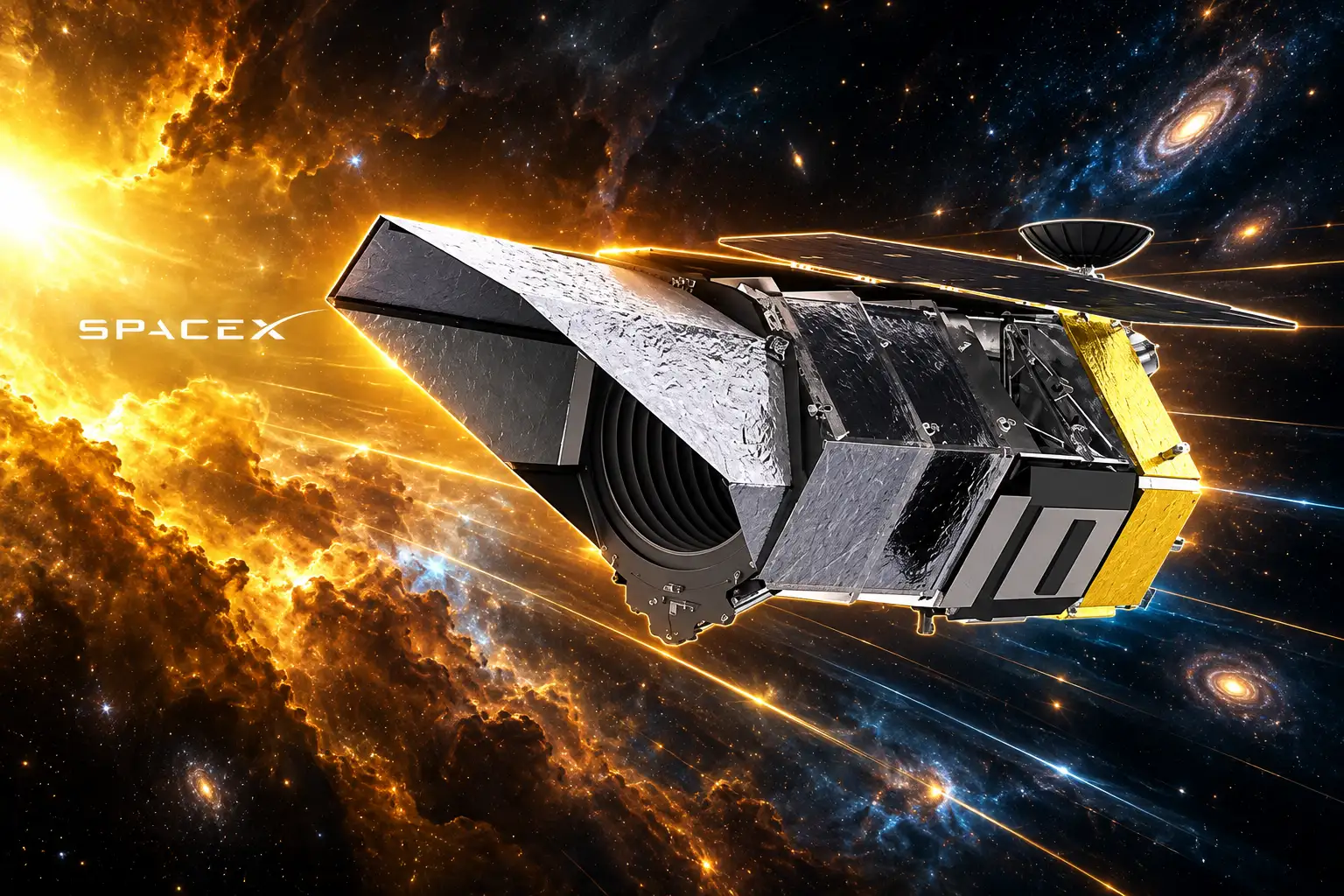 Roman Space Telescope begins million-mile survey after Falcon Heavy