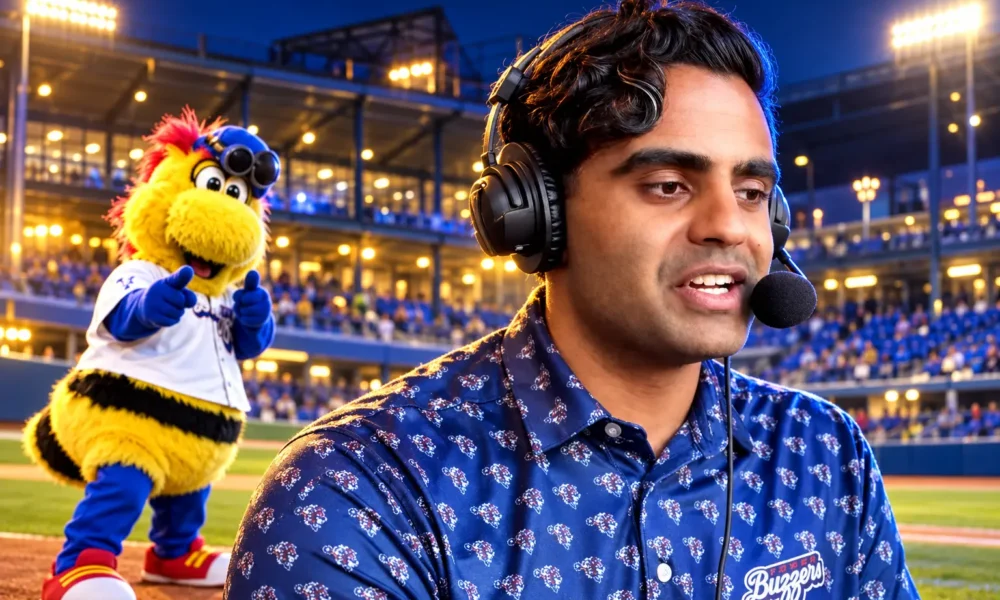 Sid Iyer broadcasts Ontario Tower Buzzers games