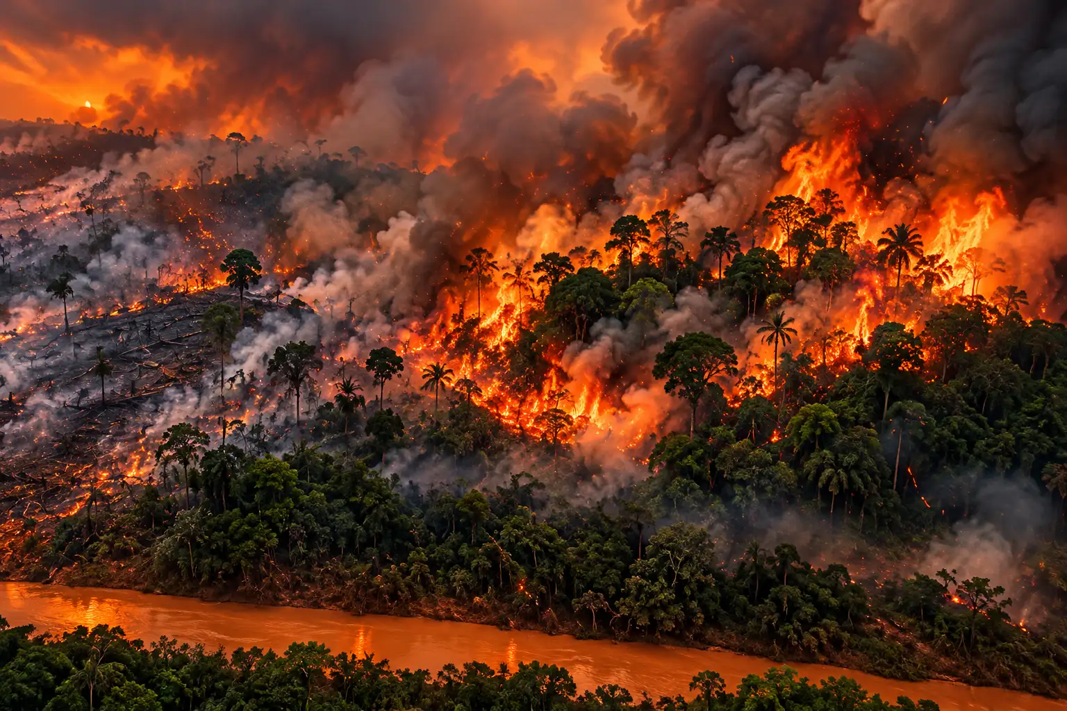 Amazon carbon emissions human fires INPE aircraft study