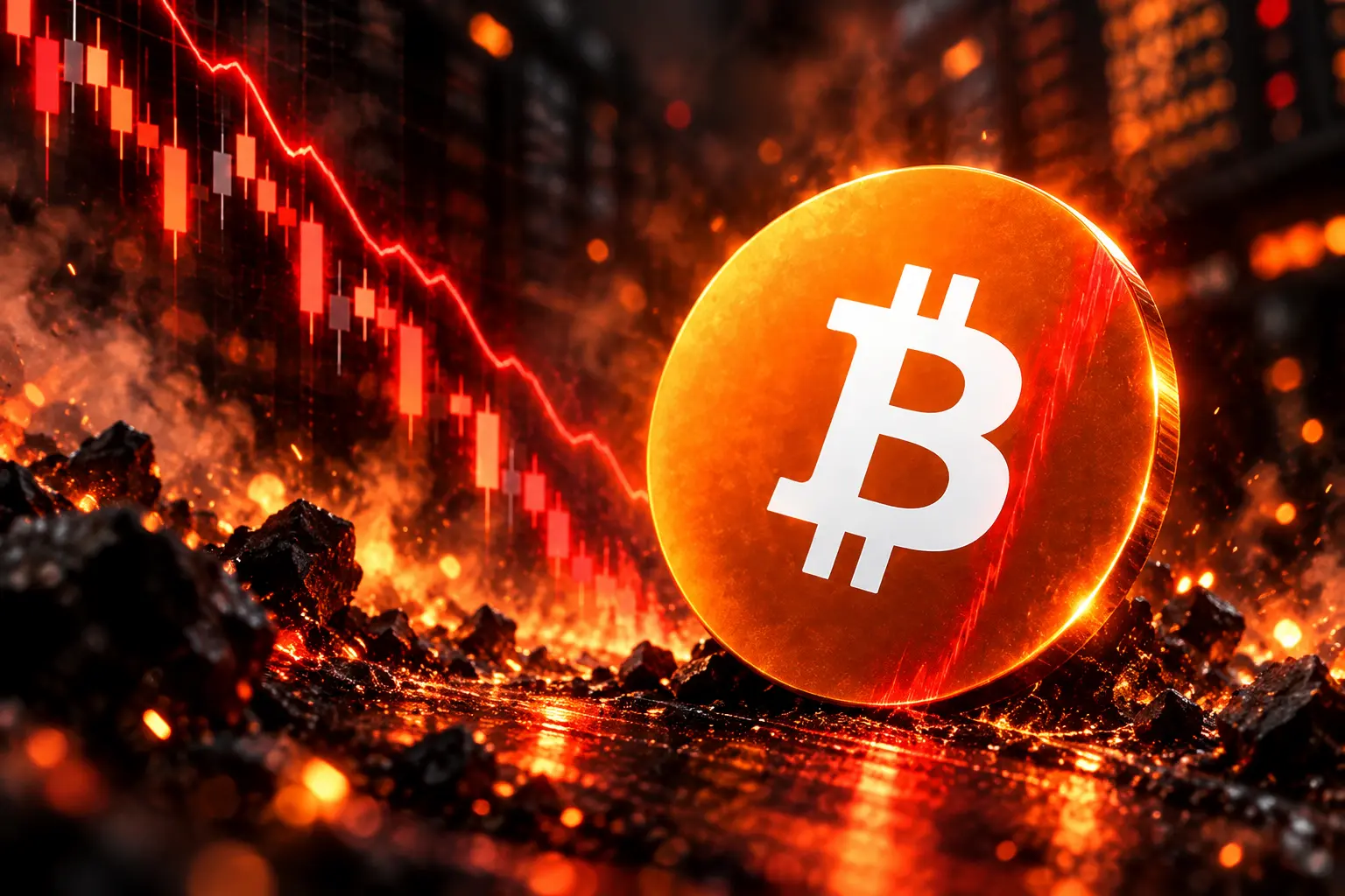 bitcoin below 82000 liquidations kospi circuit breaker
