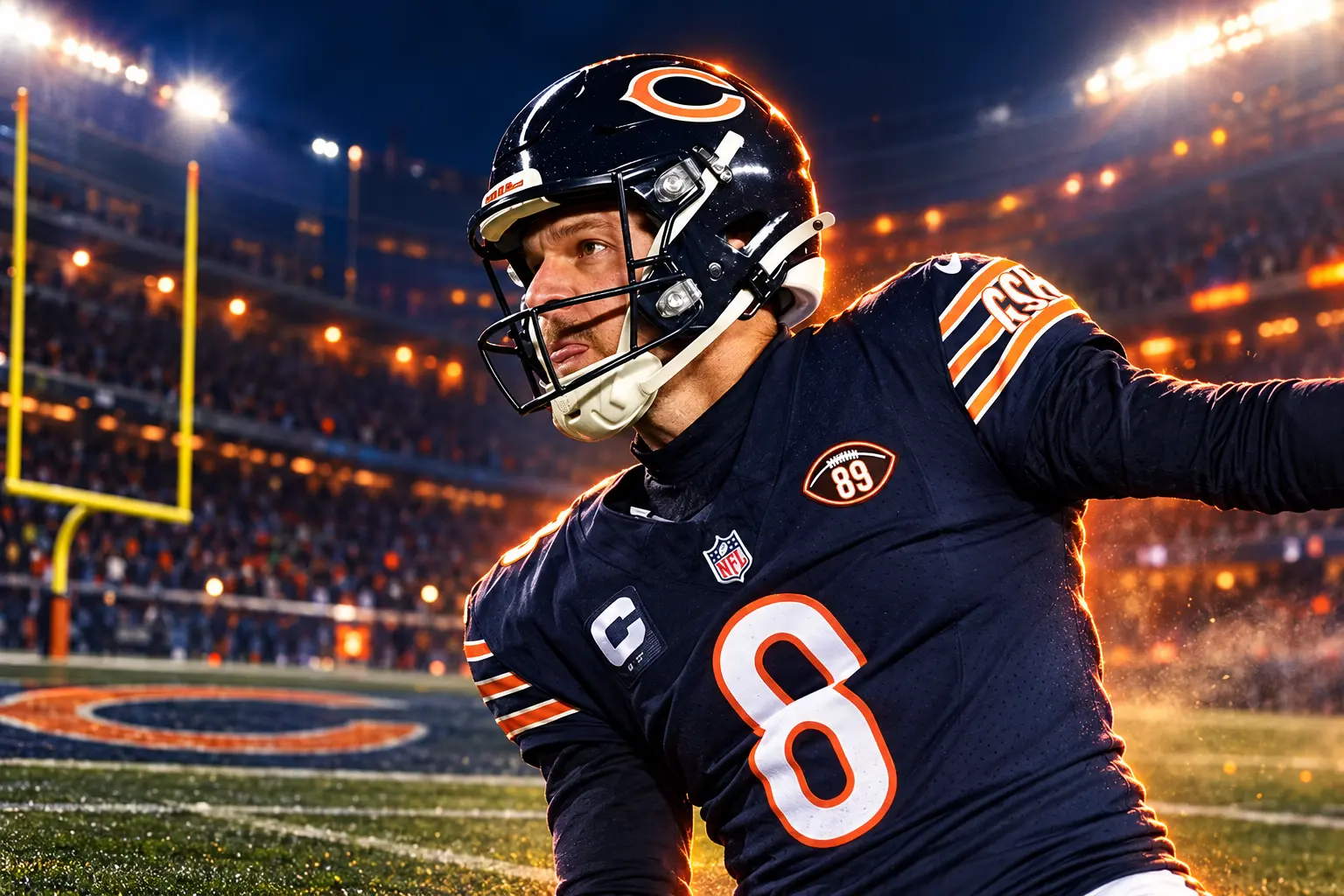 Cairo Santos 58-yard field goal Bears Patriots