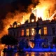 France protests 2400 arrests Limoges town hall fire