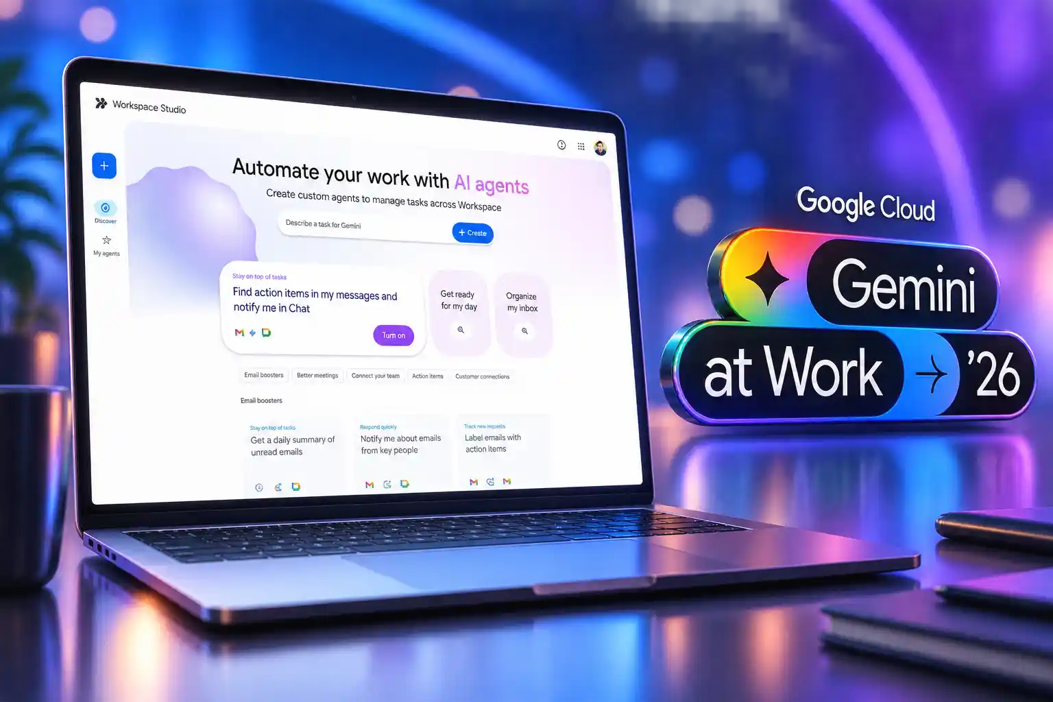 Google Cloud Gemini agents get Workspace staff accounts
