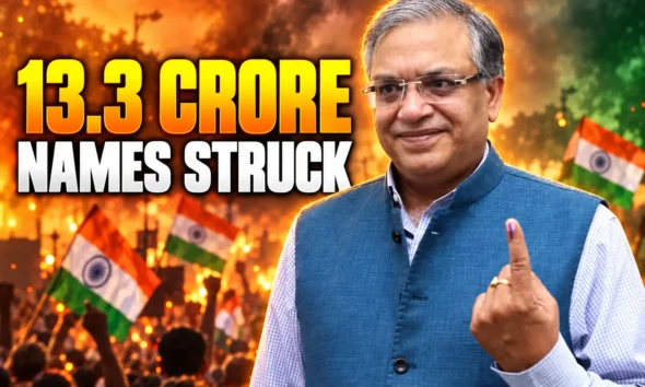 India SIR voter list 13.3 crore names deleted