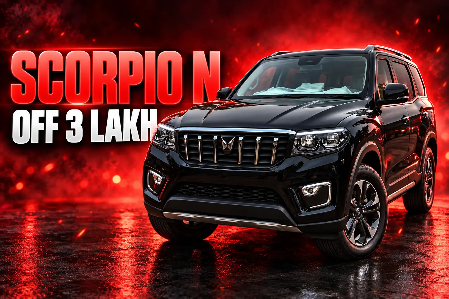 Mahindra Scorpio N older stock Rs 3 lakh discount