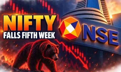 Nifty 50 fifth weekly decline India VIX 12.29