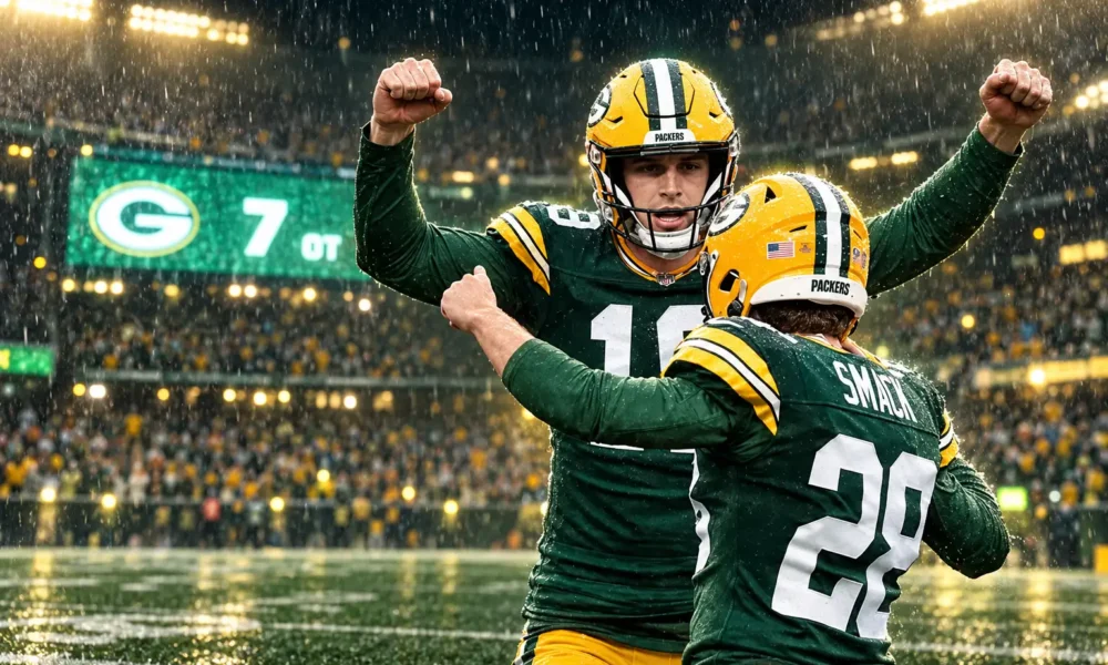 Packers beat Jets 20-17 on Smack overtime kick