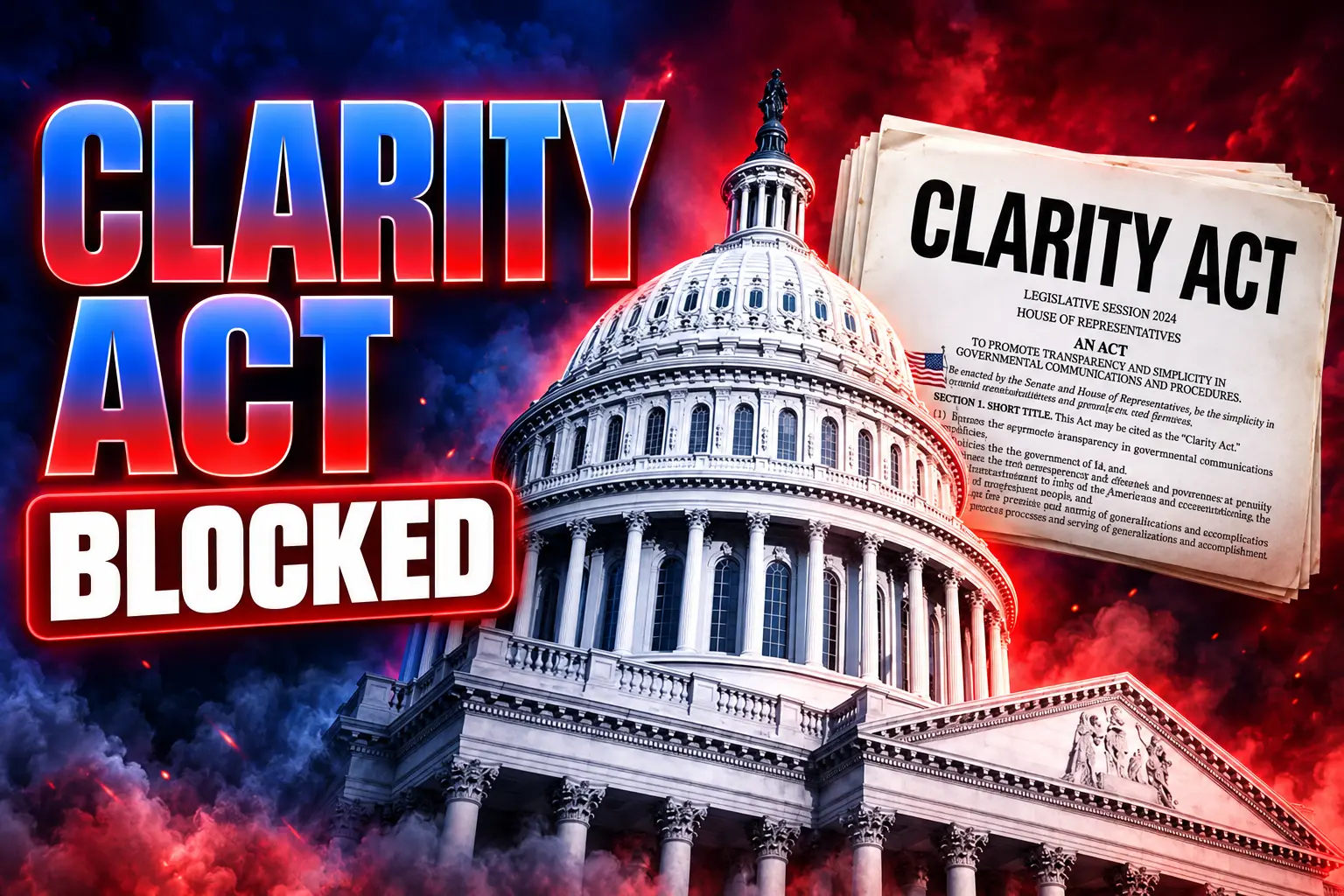Senate CLARITY Act cloture vote fails Trump crypto ethics